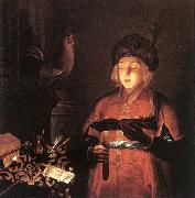 Gobindram Chatera Young Man with a Candle china oil painting reproduction